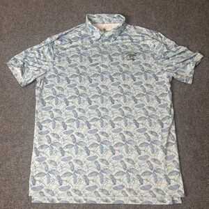 U.S. Open Torrey Pines Polo Shirt Mens XL Blue Golf Performance Hawaiian Print